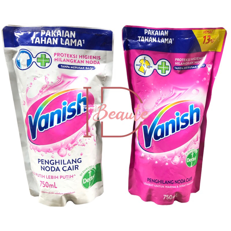 Vanish Putih / Pink Cair Penghilang Noda Pakaian - 750 ml