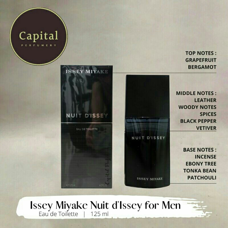 Issey Miyake Nuit d'Issey For Men Edt 125 ml