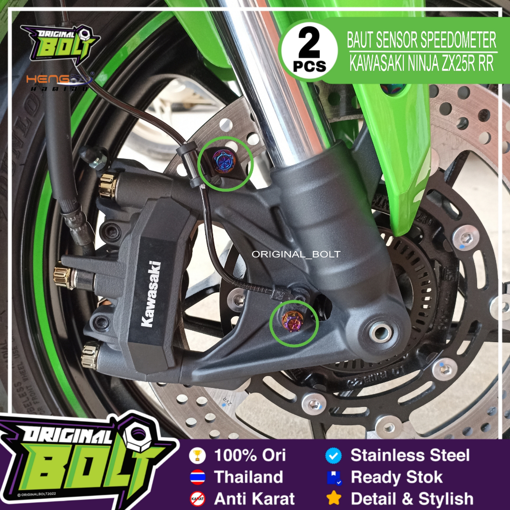 Baut Sensor Speed Depan Probolt HENG THAILAND Kawasaki Ninja ZX 25R RR