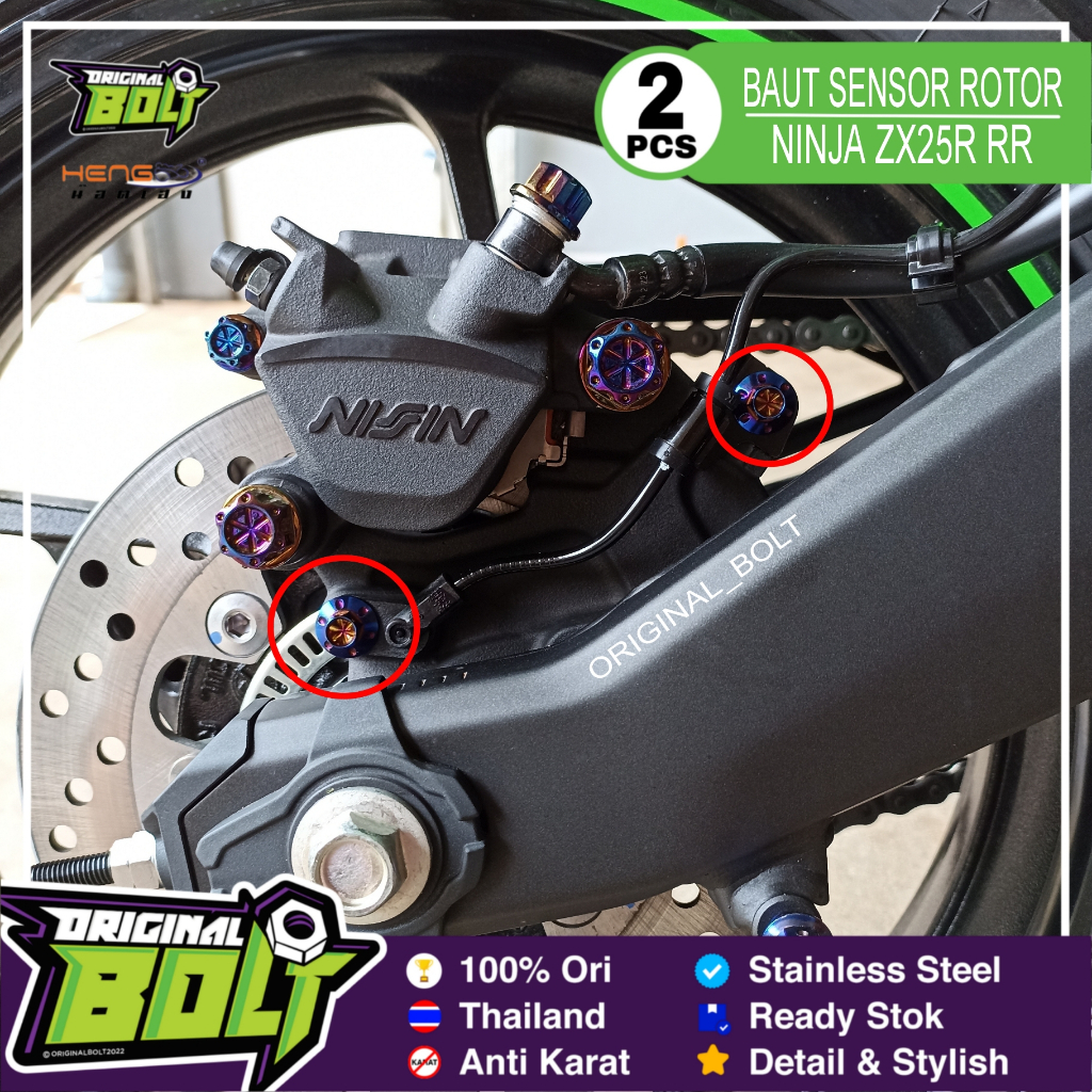 Baut Sensor Speed ABS BLK Probolt HENG THAILAND Kawasaki Ninja ZX 25R RR