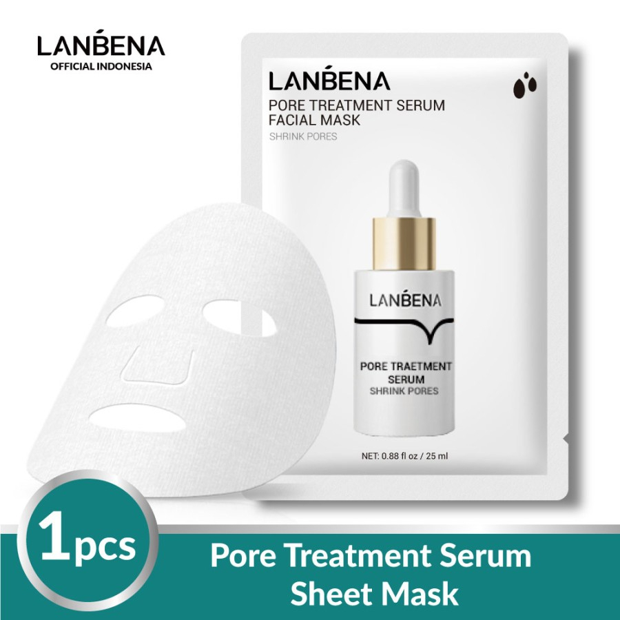[BPOM] LANBENA Sheet Mask Pore Treatment - Menyamarkan Pori-Pori