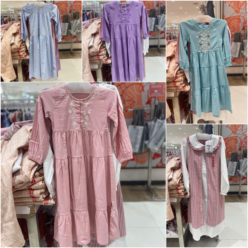 Gamis/Dress muslim anak perempuan COOL GIRL (4-12th)