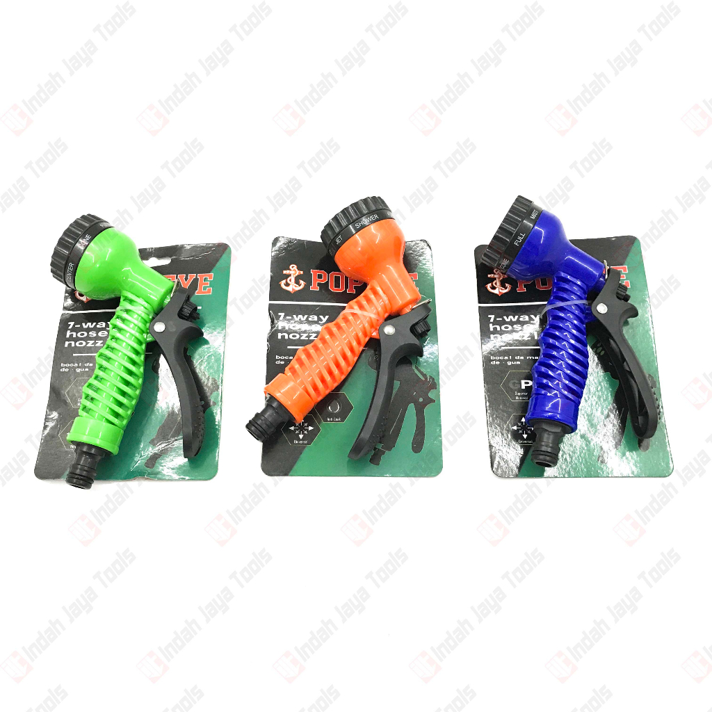 POPEYE Semprotan Air Taman 7 Way Arah - Spray Nozzle Garden Taman Hose