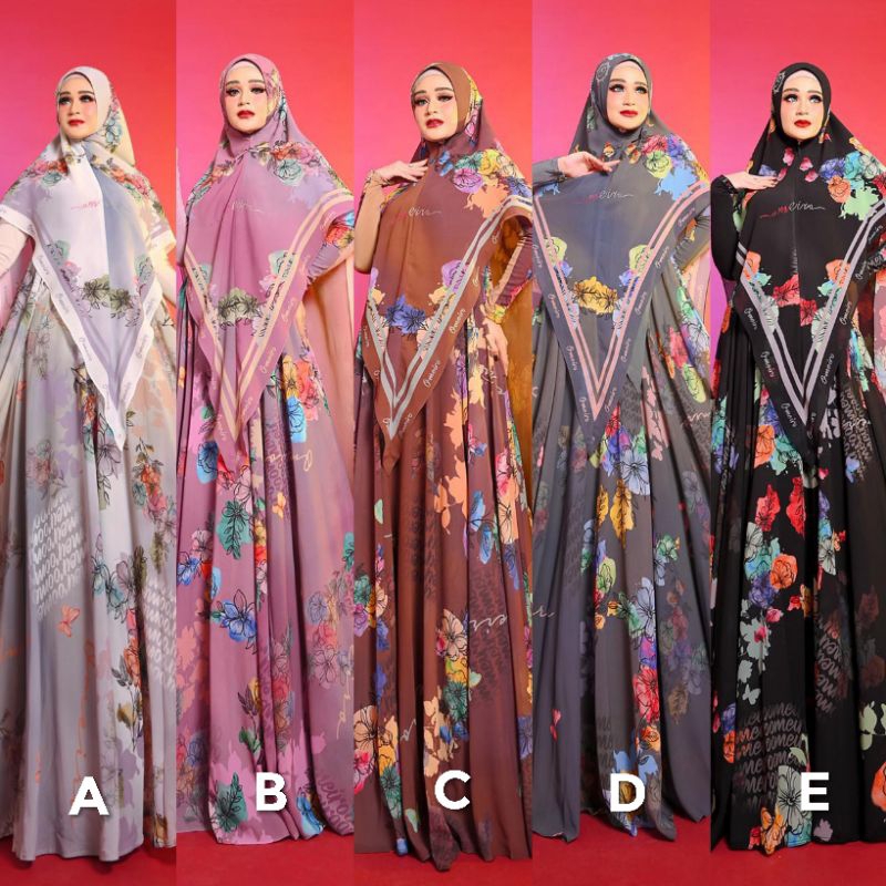 Larica Series Omeiro Syari By Zulfha Iranda Brand Agoest Hanggono Original Terbaru Gamis Syar'i Set 