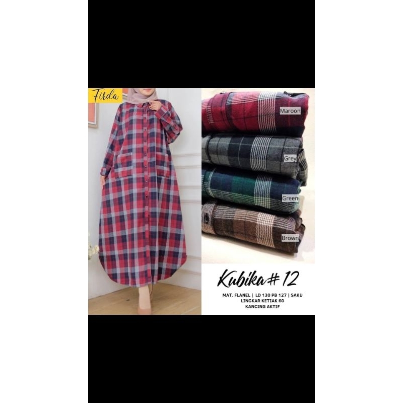 KUBIKA DRES FLANEL