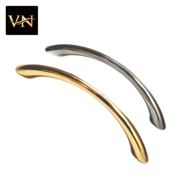 Tarikan Laci / Lemari Pull Handle  VENEZZA Gold Plate/Stainless Plate Lengkung