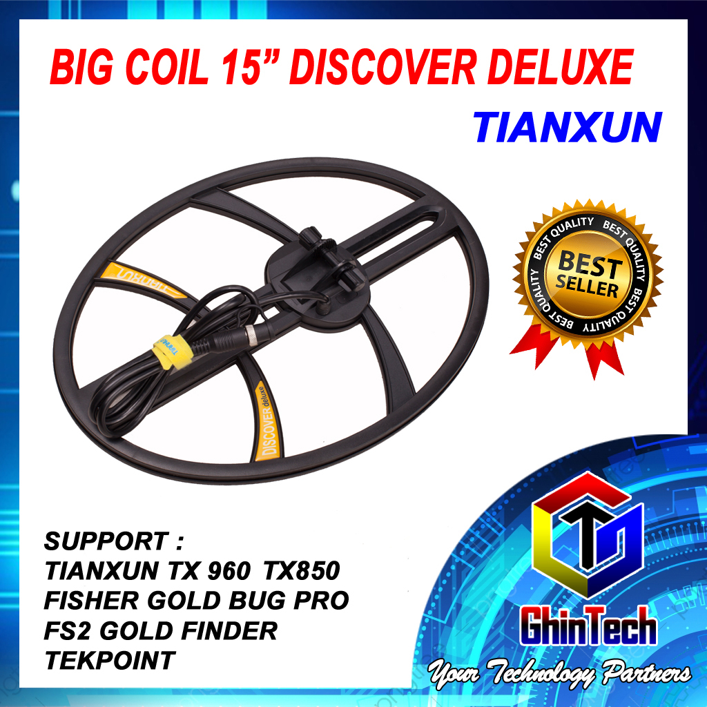 Discover 15" big search coil high sensitivity metal detector COIL BESAR DD KOIL 15" 15 INCH ORIGINAL