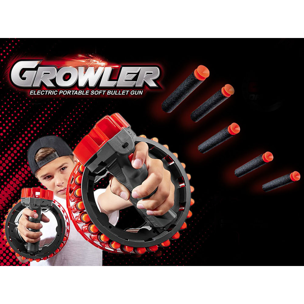 MAINAN PISTOLAN NERF GROWLER RAPID FIRE GUN AUTOMATIC KOKANG HADIAH EDUKASI ANAK LAKI LAKI PISTOL GR