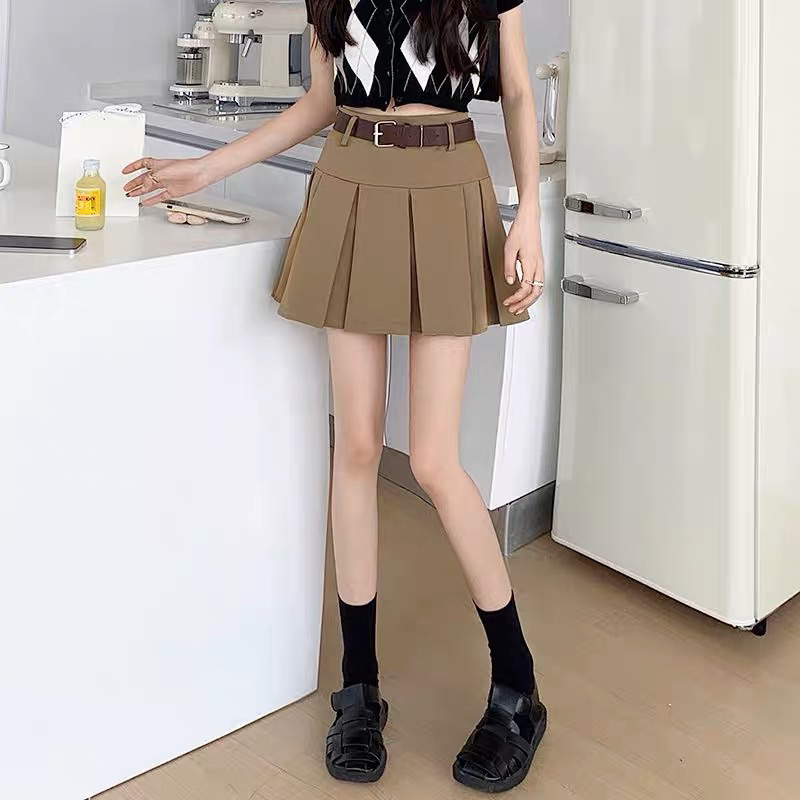 BASIC MINI SKIRT ROK PENDEK  WANITA NEW ARRIVAL FREE BELT MX640