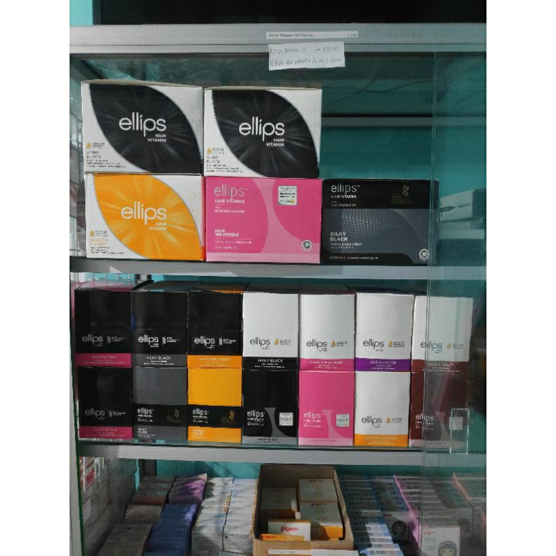 Ellips Hair Vitamin 1 Box 12 Blisters @ 6 capsules Pro Kerantin Hair Repair Silky Black Smooth Silky Shiny Treatment Nutri Color Vitality Gingseng Coklat Ungu Pink Kuning Hitam