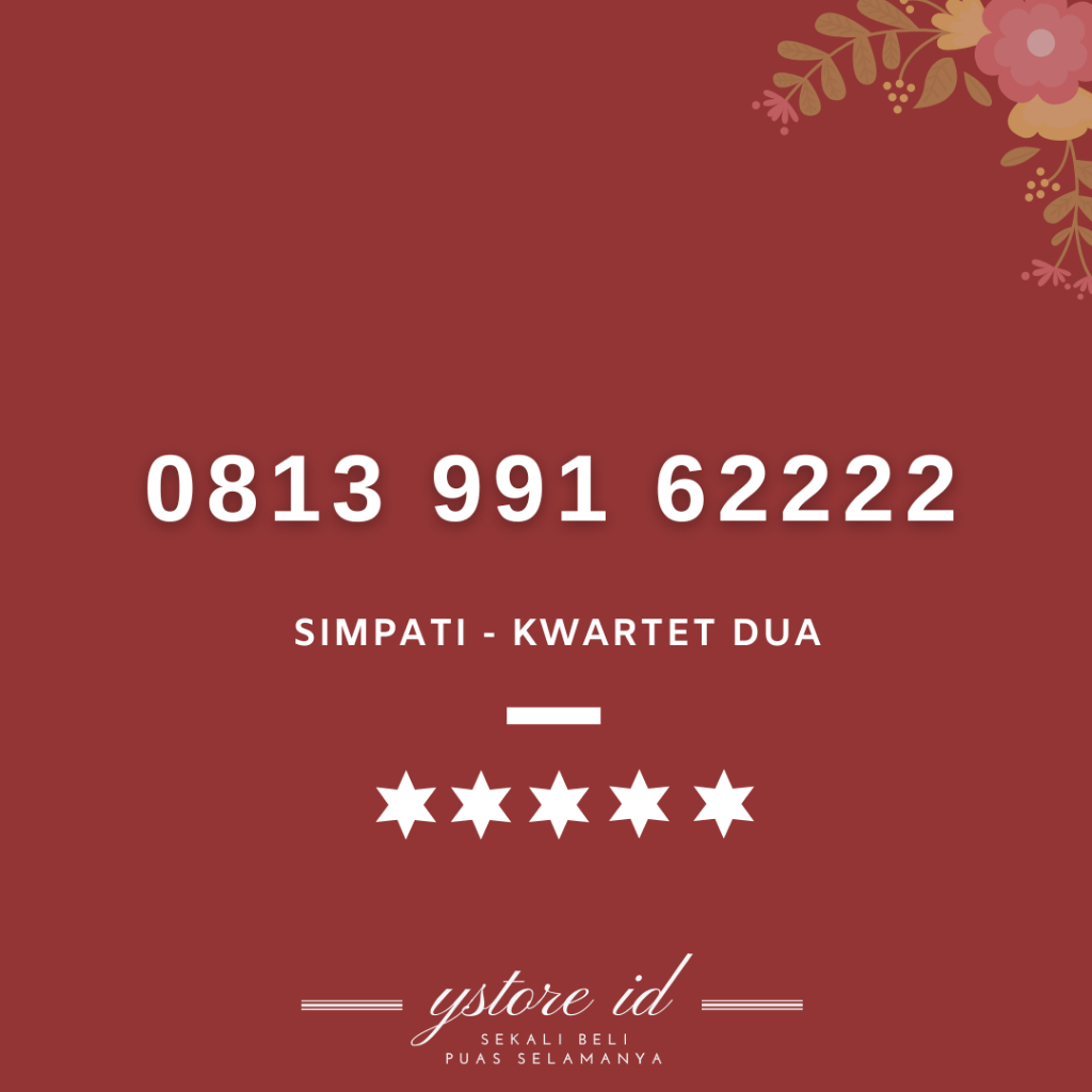 Kwartet 2222 | NOMOR CANTIK TELKOMSEL SIMPATI BELAKANG UJUNG EKOR 222 2222