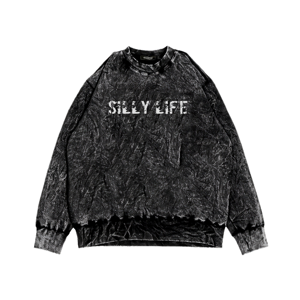 Crewneck Sandwash Red Bear Metal Sweater Pria &amp; Wanita Distro terbaru