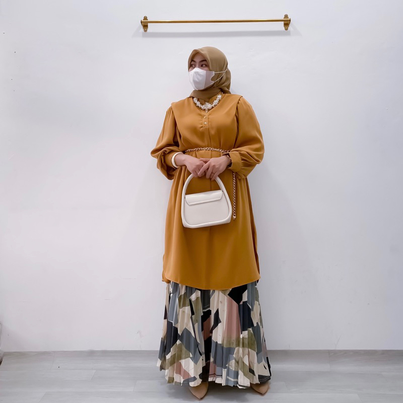 NEMA TUNIK | PAKAIAN ATASAN WANITA LONG TUNIK POLOS