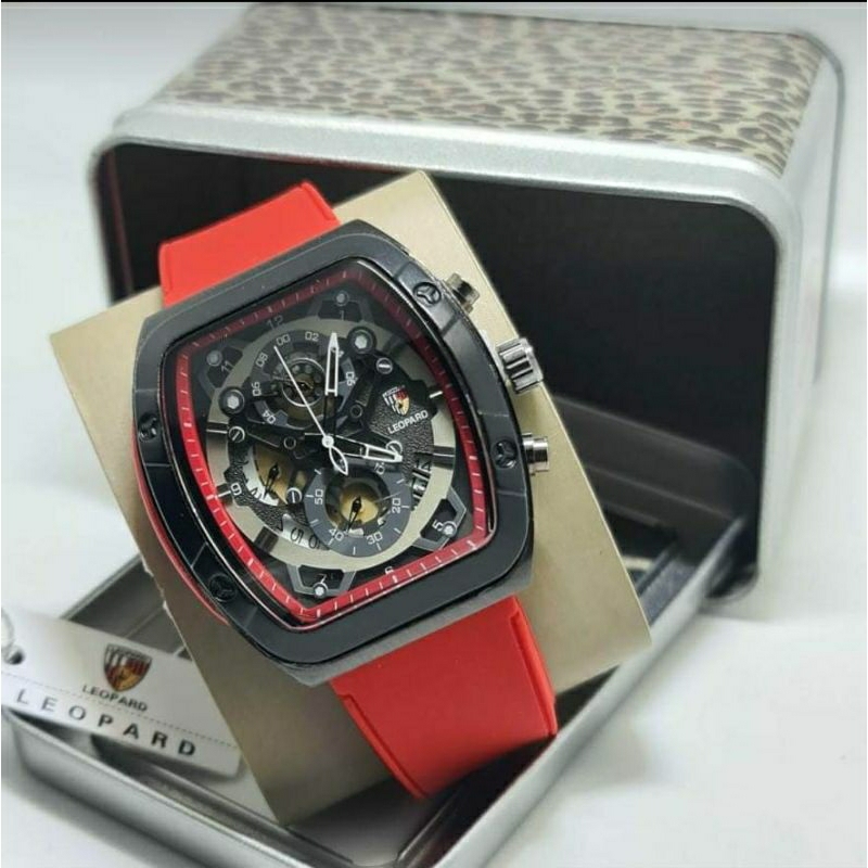 jam tangan pria leopard crono aktif model expedition