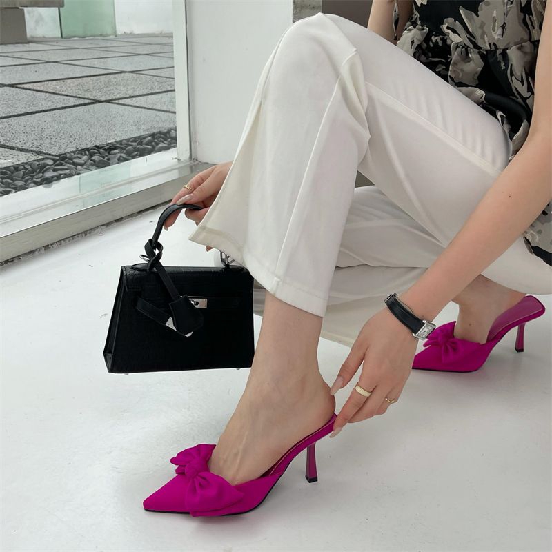 (( 02KG) Hills/high heels 5cm ribbon manis