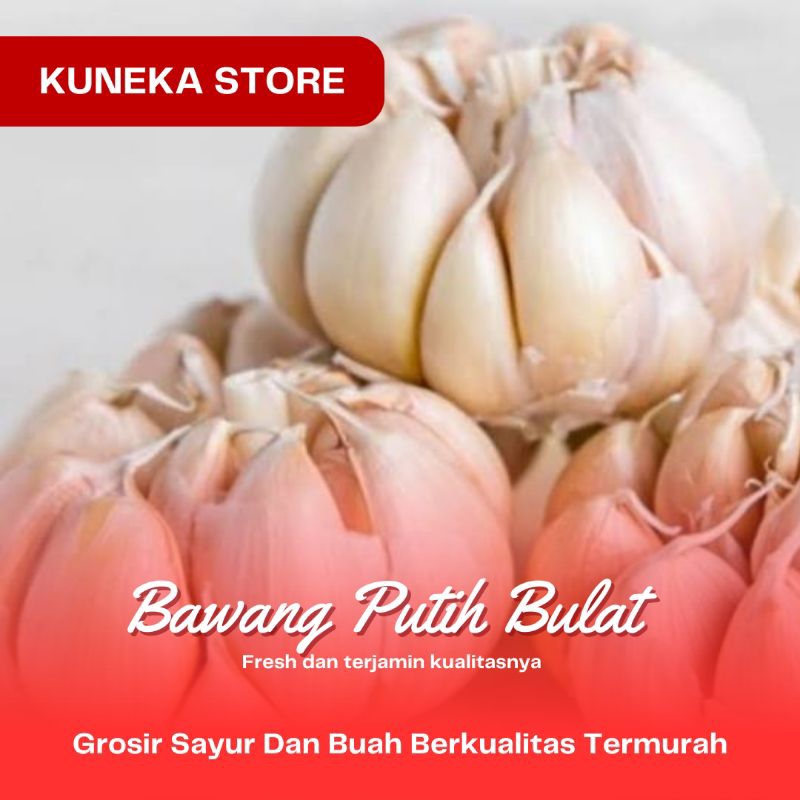 

BAWANG PUTIH BULAT NON CUTTING PER PACK