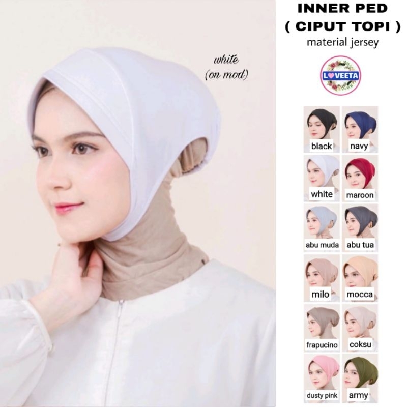 lnner ped Ciput topi daleman jilbab