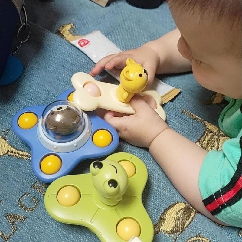 VIRAL Mainan Spinner Bayi Tempel Berputar Menenangkan Bayi