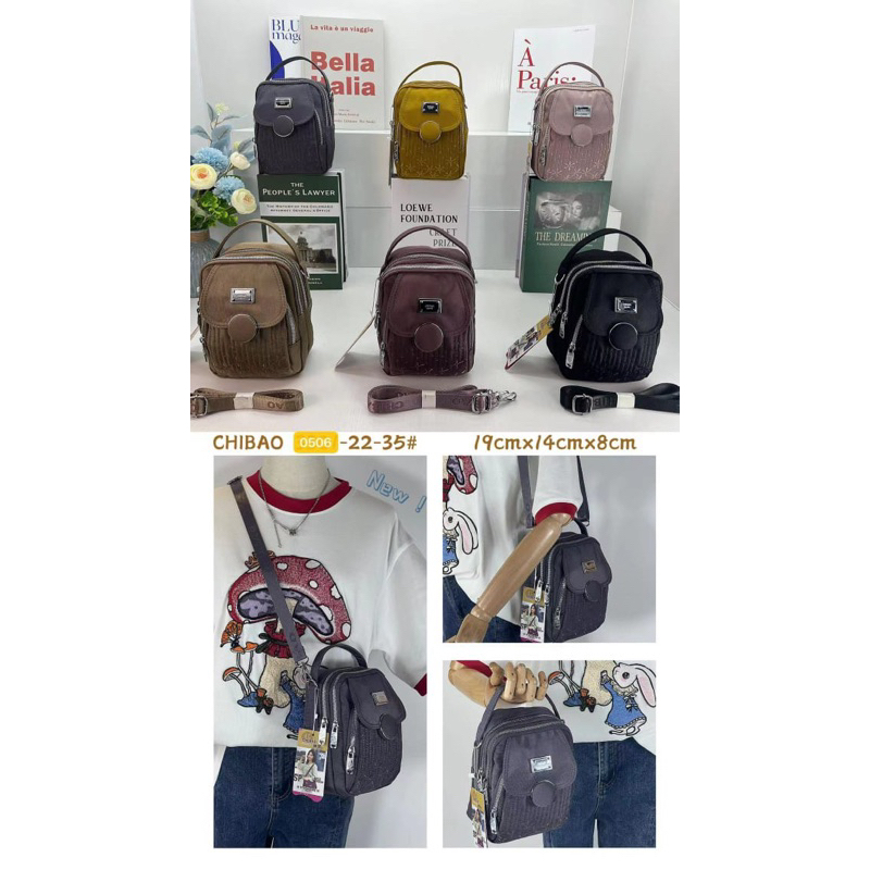 G0506-38 TAS WANITA IMPORT CHIBAO 2in1 JINJING DAN SELEMPANG
