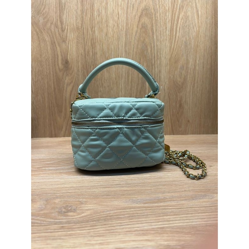 PRELOVED Tas Charles & Keith Sage Green Mini Bag CharlesKeith CharlesnKeith Sling Bag Tas Kecil Pest