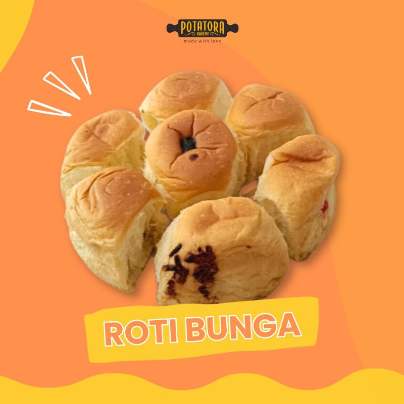 

Potatora Bakery - Roti Bunga Besar dan roti bunga kecil