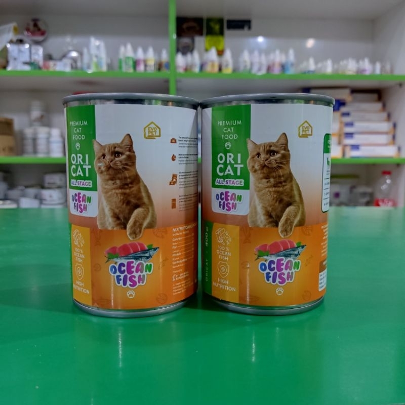 Ekspedisi (paket 24pcs) Oricat kaleng ocean fish 400gr - makanan basah kucing