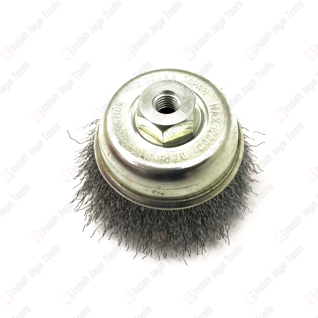 MIG Sikat Kawat Mangkok 3&quot; Cup Brush Gerinda Tangan M10