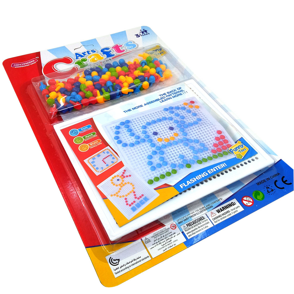 Art Crafts PlaySet Puzzle Susun Jamur Paku Mainan Kreatifitas Anak