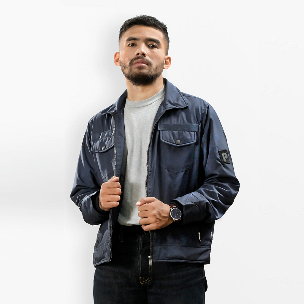 Pebble Vega Cruiser Biker Navy Jacket