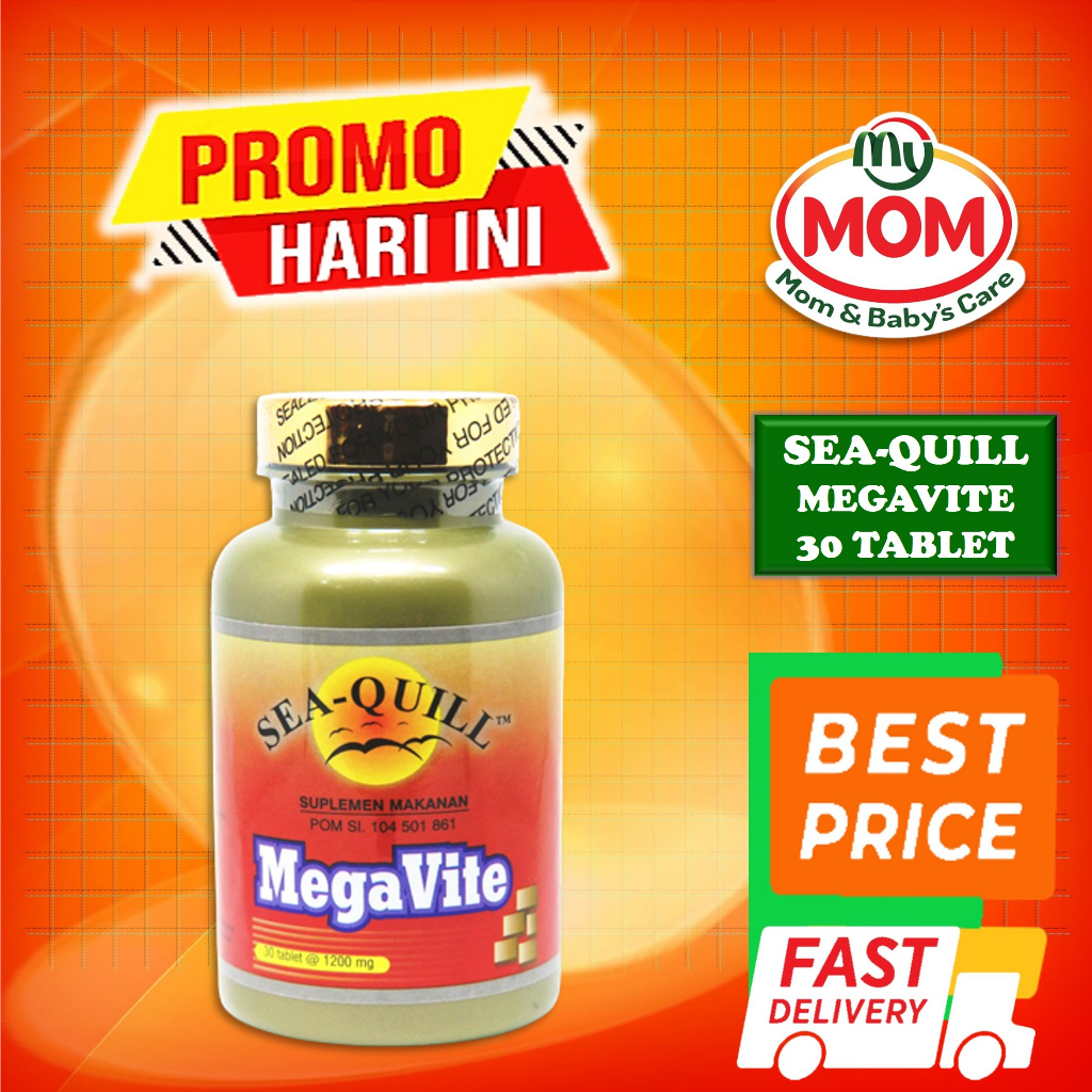 [BPOM] Sea-Quill Megavite isi 30s / Sea Quill Mega Vite / Seaquill / Vitamin Daya Tahan Tubuh / MY MOM