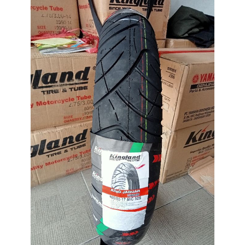 Terlaris Ban Tubeless Kingland Jaguar 100/80 17 Vixion/Mega Pro