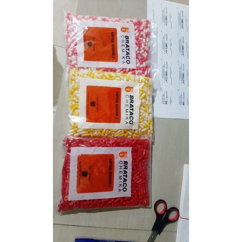 Kapsul Kosong 2 Isi 1.000 Kapsul Marek Brataco Dan Marek Lokal (Wajib Tanya Stok dan Marek Sebelum B