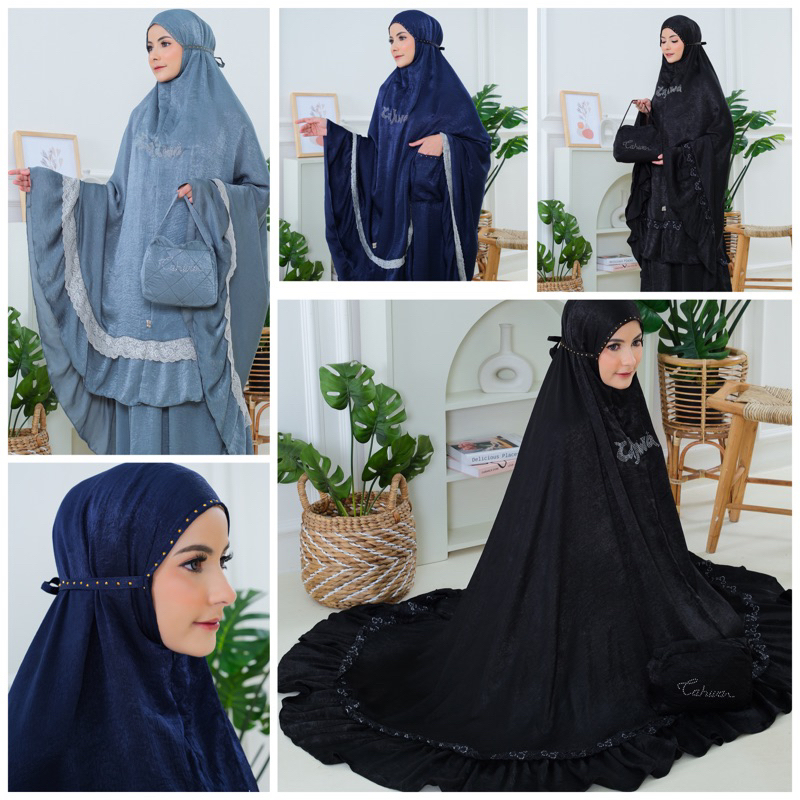 ZAF MUKENA premium luxury prayer set swaroski  mukena renda by cahwa