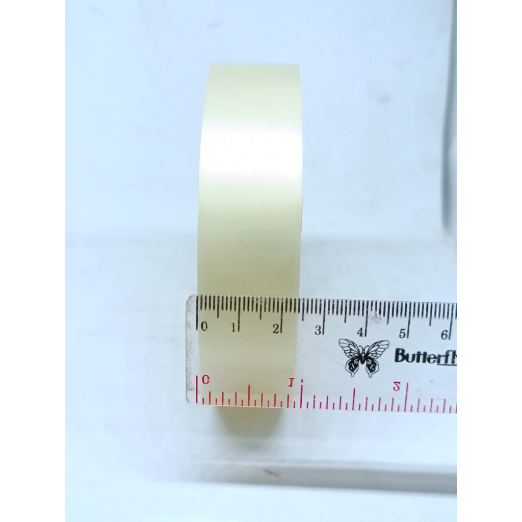 LAKBAN BENING PLASTIK DOUBLE TAPE DABELTIP 12 MM 1 IN 1 PCS