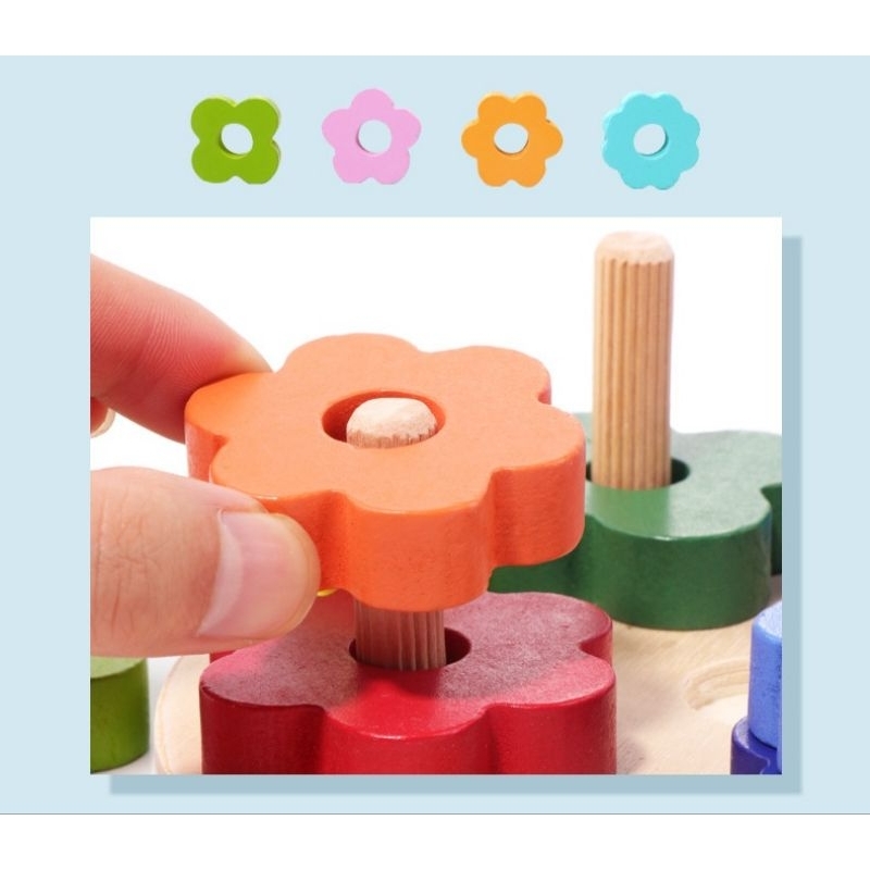 mainan edukasi shape sorter and fishing / wooden toys