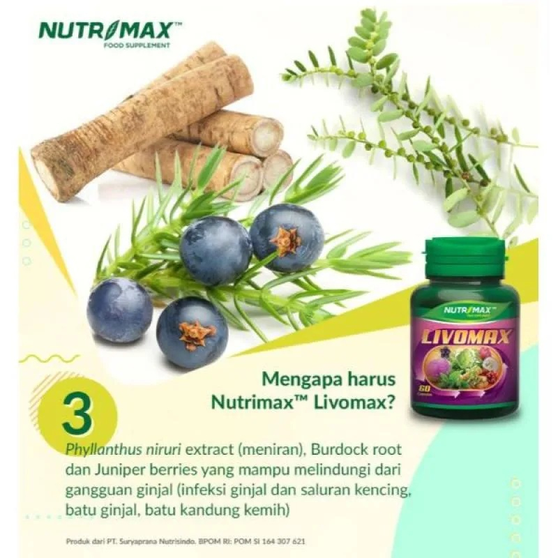 [BPOM] Nutrimax Livomax Isi 30 Tablet / Nutrimax Liver &amp; Kidney Duo / Vitamin Hati / MY MOM