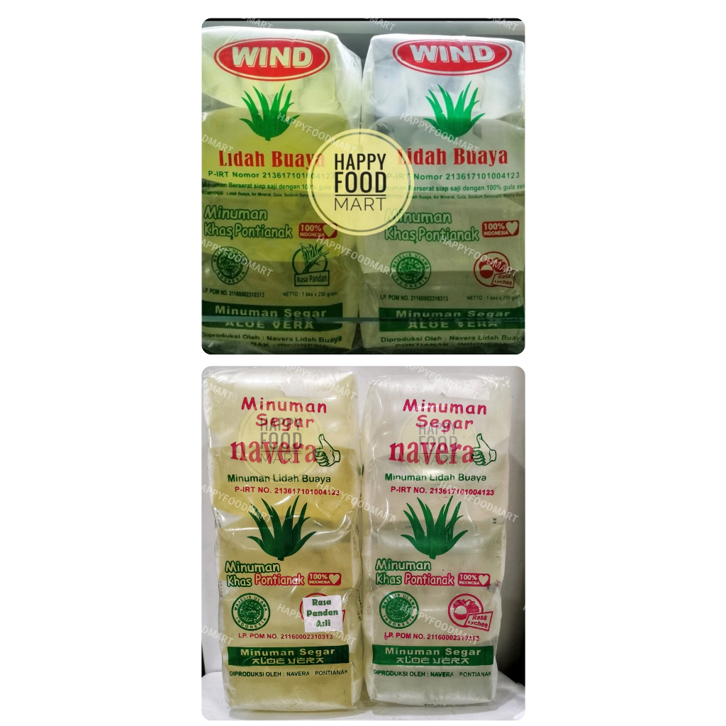 

[HALAL] WIND ALOE VERA 1 KG/NAVERA MINUMAN DINGIN LIDAH BUAYA KUPAS KHAS PONTIANAK LYCHEE PANDAN