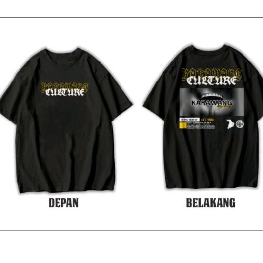Kaos Distro T-shirt Karawang Cullture
