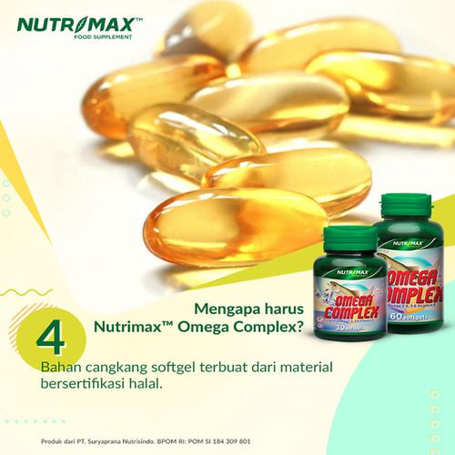 [BPOM] Nutrimax Omega Complex Isi 30 Tablet / Vitamin Omega 3 Komplek / MY MOM