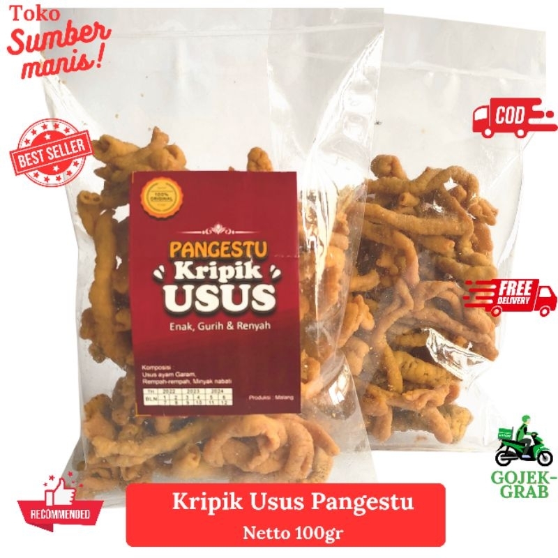 

Kripsus Kripik Usus Ayam Gurih Pangestu