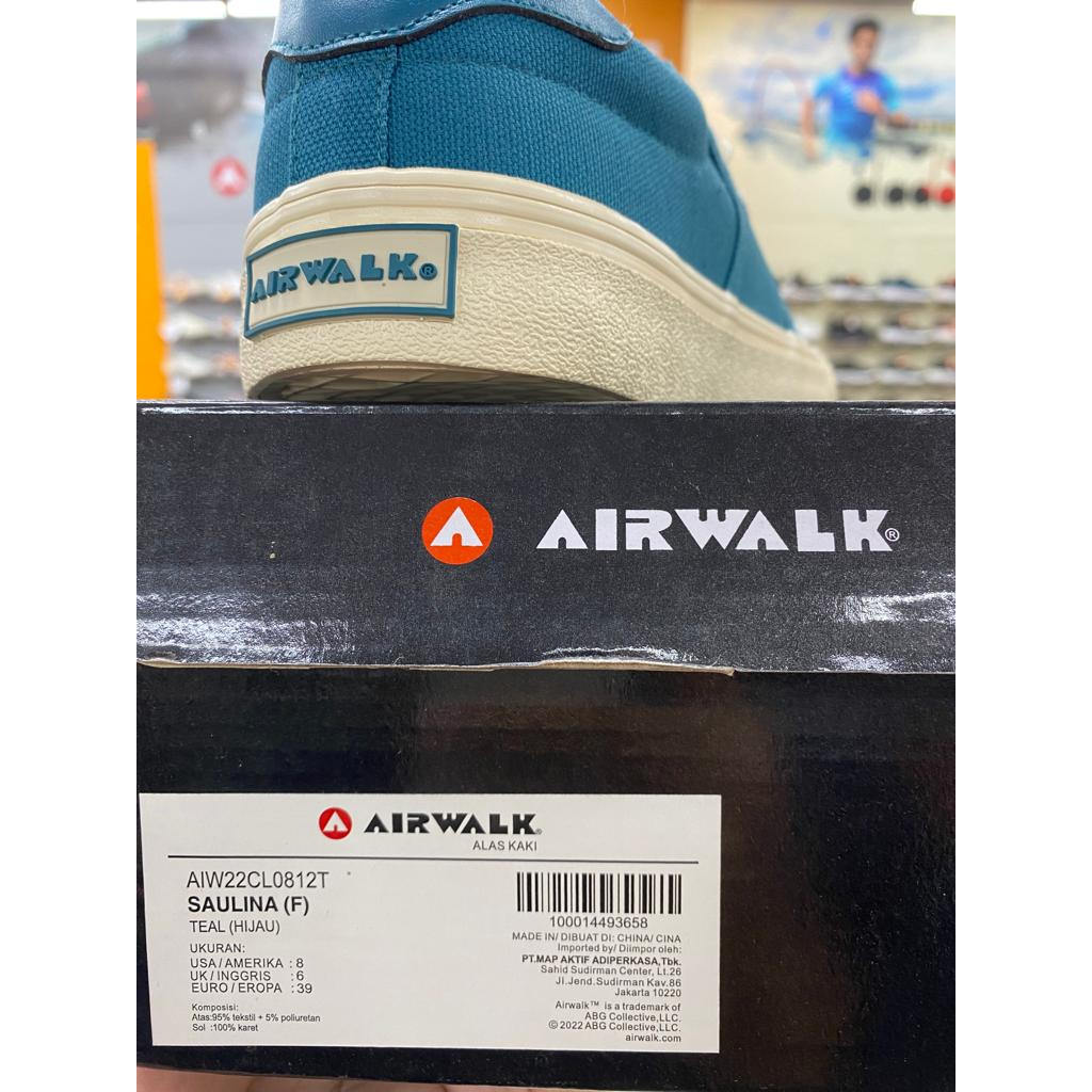 Airwalk Saulina Teal/Hijau Women's Shoes Original