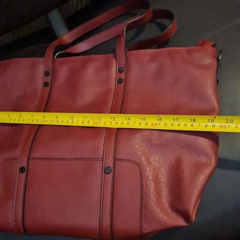 SHOULDER BAG TRA* MAROON