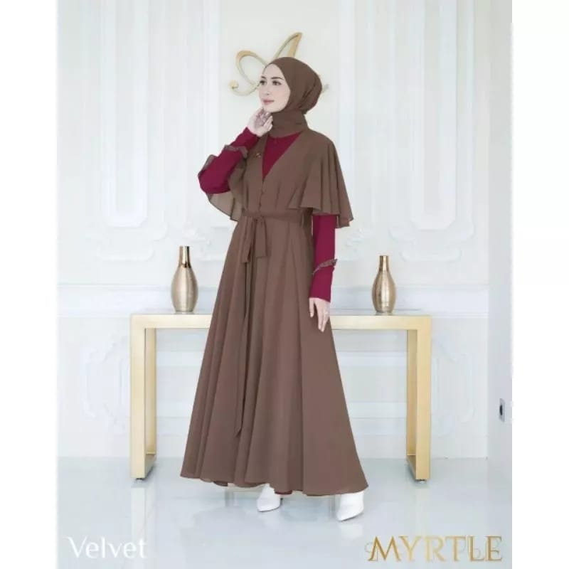 Nameera Dress Baju Gamis Outer Terbaru Baju Muslim Gamis Abaya Syakila mix Ceruty Babydoll Baju Wanita Kekinian