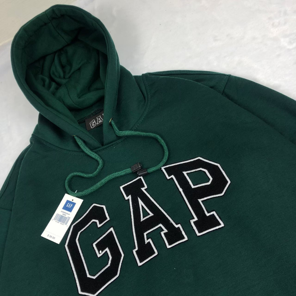 HOODIE GAP //SWEATER GAP//HOODIE GAP HIJAU BOTOL//BAHAN TEBAL//SWEATER PRIA WANITA