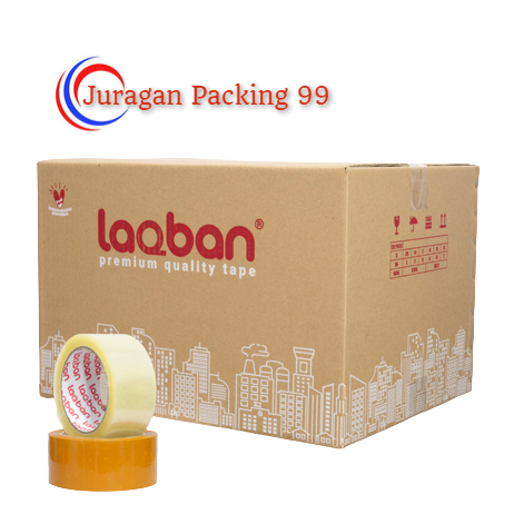 

1 Kardus Lakban 90 yard 48 mm 45 micron bening & coklat - Bening