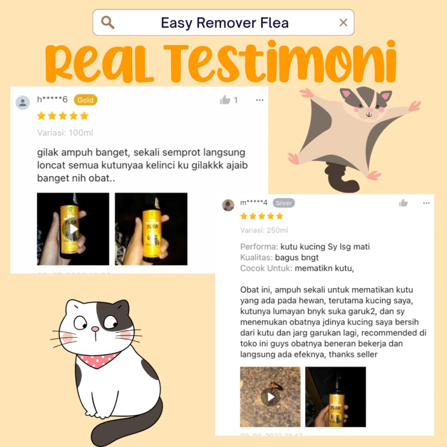 ELOPE Easy Remover Flea Anti Kutu Obat Pembasmi Kutu Kucing Anjing Kelinci Anabul