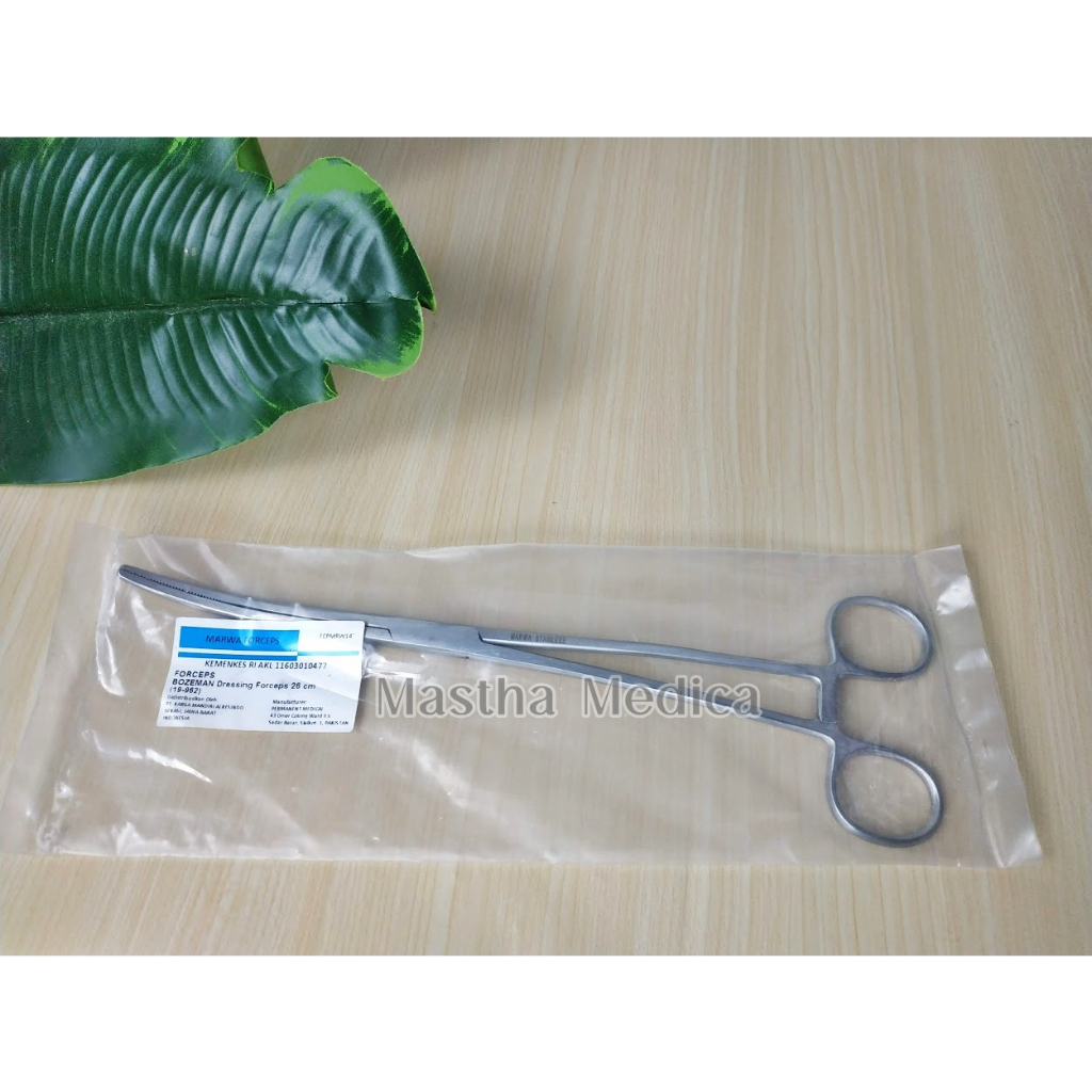 BOZEMAN Uterine Dressing Forceps 26 cm Marwa