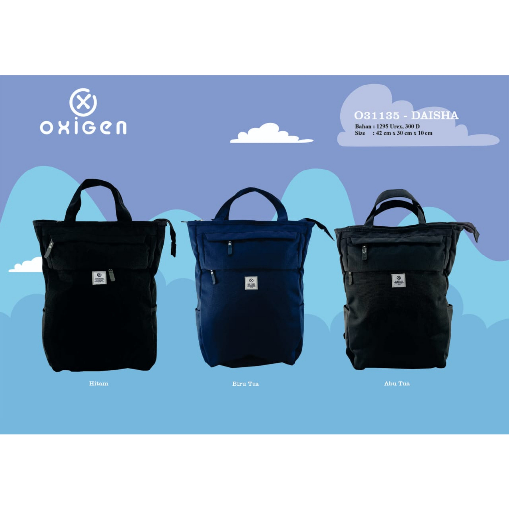 Tas Ransel Backpack Laptop Oxigen Original Daisha