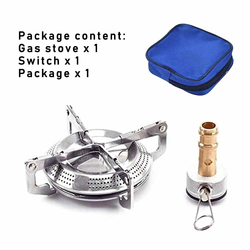Kepala Kompor Gas Portable Windproof Camping Gas Stove - BL77 - Silver