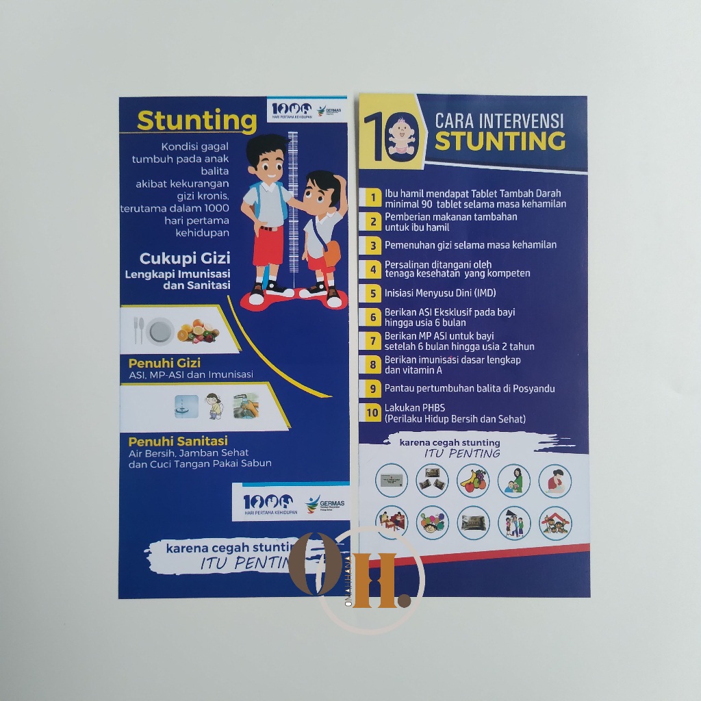 

Flyer Stunting, Flyer Edukasi Cegah Stunting, 10 Intervensi Stunting